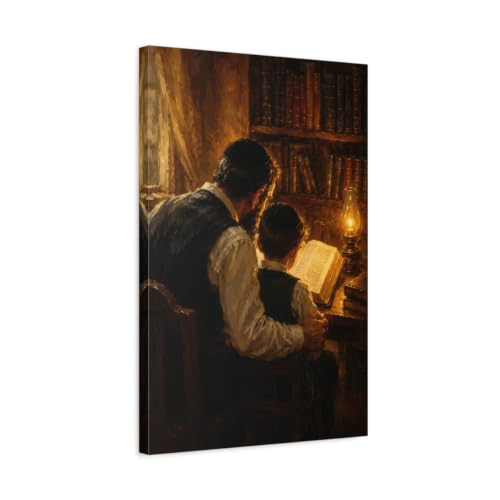 Toile A Legacy of Torah vertical 40x60 cm pour decoration interieure juive