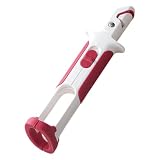 Hot Plate Gripper, Hot Dish Gripper | Anti Mock Dish Gripper | 2-in-1 Heat Insulation Potent Clamp for Cooking Baking, Hot Bowl Tongs (Red-and-white)