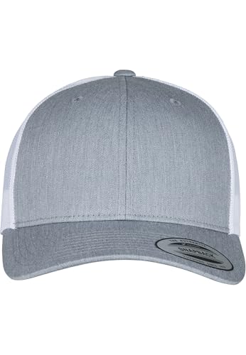 Flexfit Retro Trucker 2-Tone Gorra de béisbol, Brezo/Blanco, One Size Unisex Adulto