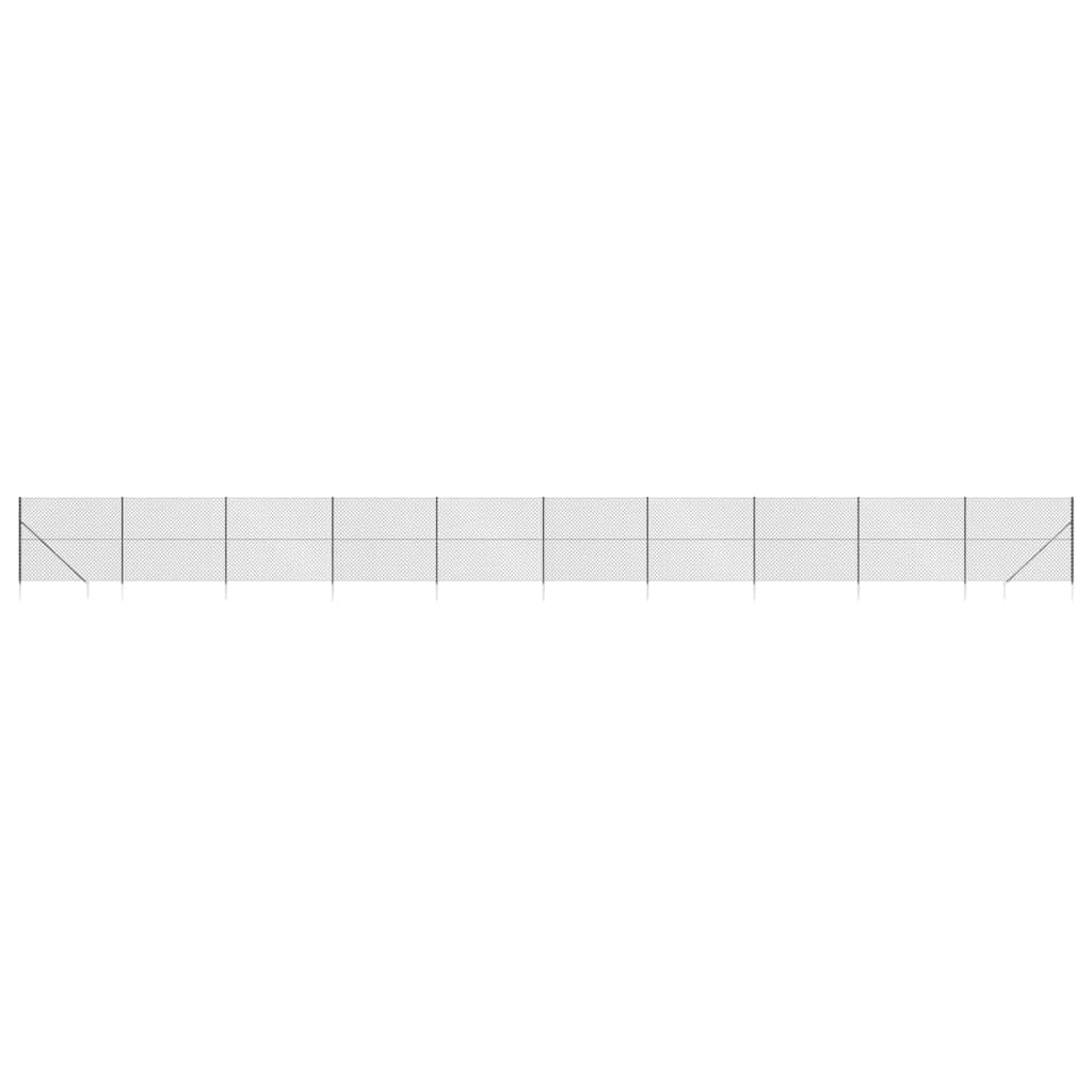ShGaxin Cerca de Alambre con Pinchos de Anclaje Gris Antracita 1,8x25 m, Malla Metalica, Malla Alambre, Alambre para Conejos, Vallas De Obra, Mallas para Gallinero - 153981