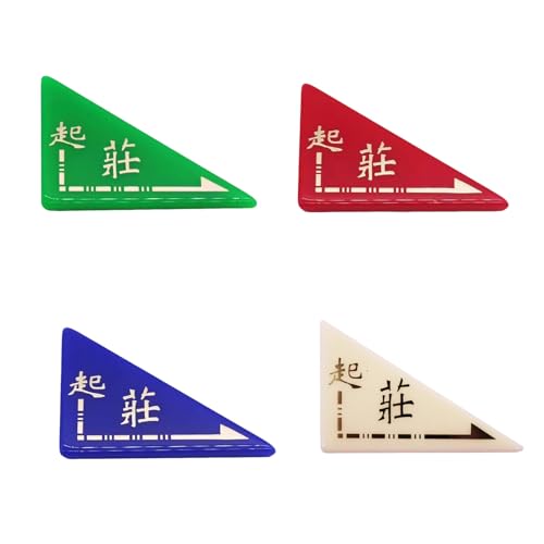 Set de 4 Marcadores Triangulares Grandes para Mahjong