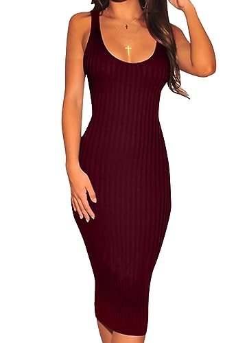 Women's Sexy Bodycon Tank Dresses Sleeveless...