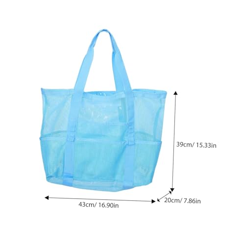 BESPORTBLE Lightweight Mesh Beach Bag Large Tote for Women Zipper Pouch Travel Bag for Outdoor and Storage2