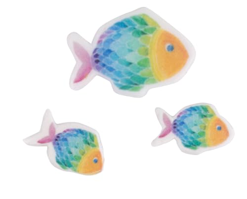 Rayher Wachsmotiv Regenbogen Fisch, Regenbogen, 2,3x1,6cm +...