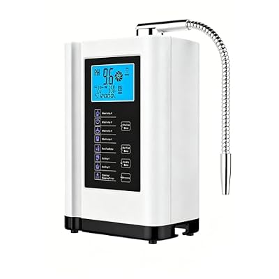 Alkaline Water Ionizer Machine, Home Filtration System Produces pH 3.5-10.5 Water, Up to -500mV ORP, 7 Water Settings, 8000L Per Filter, Auto-Cleaning, Intelligent Voice White