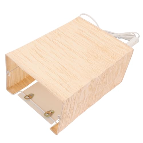 Lámpara de pared de papel marrón con efecto de luz acogedora