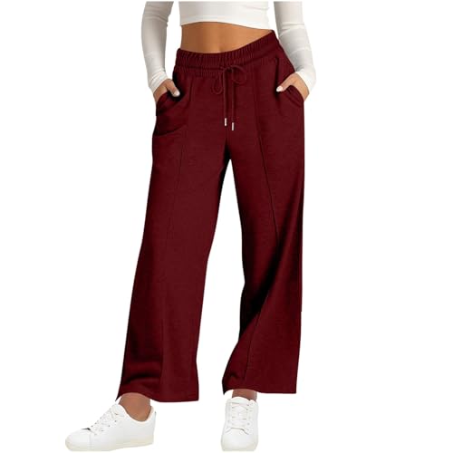 Wide Leg Sweatpants Women High Waisted Baggy Joggers Loose Fit Athletic Sweatpants Soft Lightweight Joggers 2025