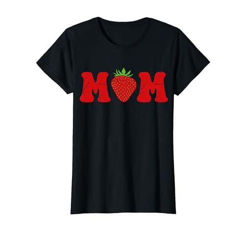Diseño Fresa Divertido Día de la Madre Mamá Fresas Camiseta