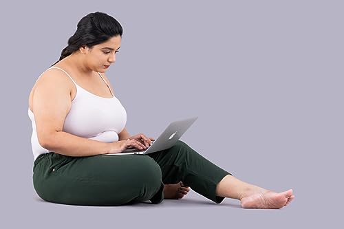 Image of CUPID Woman's Plus Size Plain Cotton Half Pant, 3 /4th Sports n Casual Night Short Pant, Knee Length Indoor n Outdoor Capris for Ladies