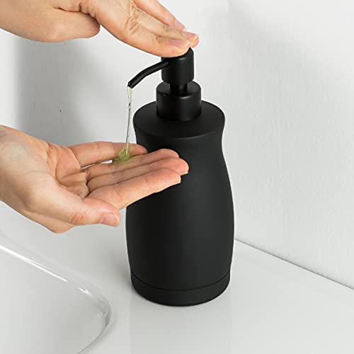 Gappo Soap Dispenser Matte Black Stainless Steel Metal Pump Hand Lotion Bottle For Bathroom, Bedroom And Kitchen (13.5 Ounce / 400Ml) #TOP2
