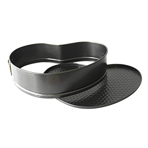 Falytemow Nonstick Springform Pan With Removable Bottom 3 Pieces Cake Molds Of Heart Leakproof Cheesecakes Pan Bakeware Set (3Pcs Heart,, Black) #TOP1