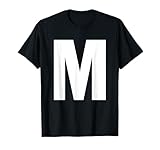 Photo Gallery lettera m camicia alfabeto monogramma iniziale t-shirt maglietta Photo Gallery lettera m camicia alfabeto monogramma iniziale t-shirt maglietta