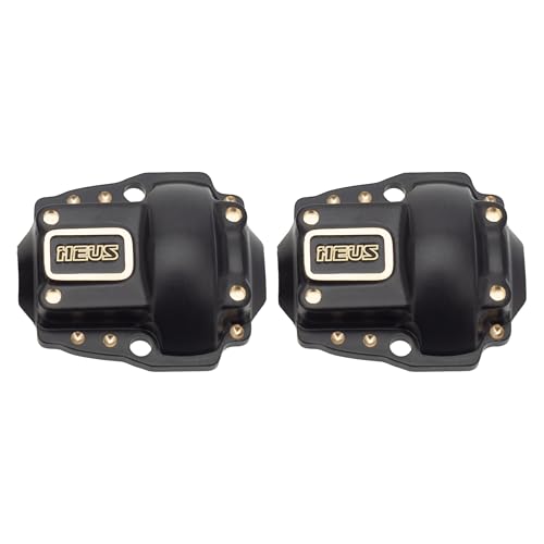 MEUS RACING 7g Ascent 18 Brass Diff Cover Front and Rear Differtial Covers for Redcat Ascent-18 Upgrades 1/18 RC Crawler Parts