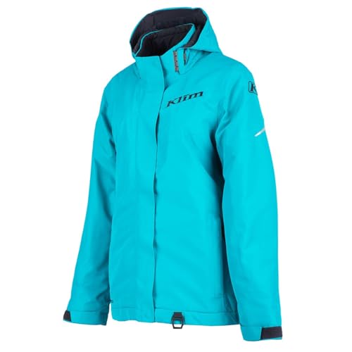 KLIM Women's Allure Winter Snowmobile Jacket |Gore-Tex, Insulated|Size Small - Arctic Teal - High-rise