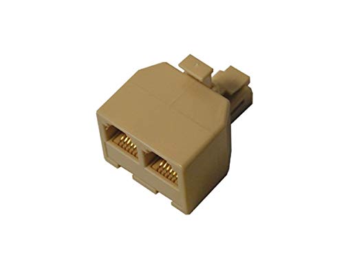 Sdoppiatore Telefonico 1 Spina / 2 Prese Modulari 6P/4C