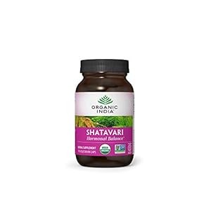 Organic India Shatavari Herbal Supplement – Supports Hormonal Balance, Immune and Inflammatory Response, Vegan, Gluten-Free, USDA Organic, Supports Reproductive Health – 90 Capsules