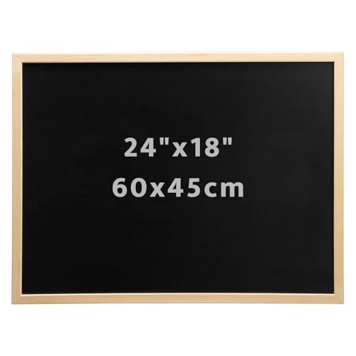 DOEWORKS Kreidetafel A2 60 x 45cm, Wandtafel für Zuhause Schule Küche Büro, Kreidetafel mit...