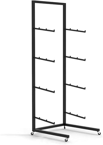 Metal Storage Rack Stand - Home Gym Organizer for Skis, Skateboards & Scooters - Space-Saving Display Holder for Efficient Storage Solutions