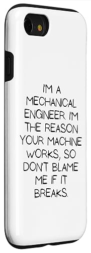 Image of iPhone SE (2020) / 7 / 8 Motivational Saying Mechanical Engineer Learning School Gag Case
