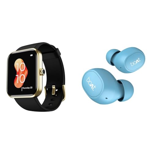 Image of boAt Xtend Smart Watch with Alexa Built-in, 1.69 inch HD Display, Multiple Watch Faces, Stress Monitor,