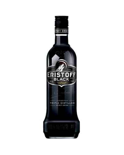 ERISTOFF Black Wild Berry Premium Vodka Spirit Drink, 18 % Vol, 70cL / 700mL, Vodka con sabor a frambuesa y grosella negra