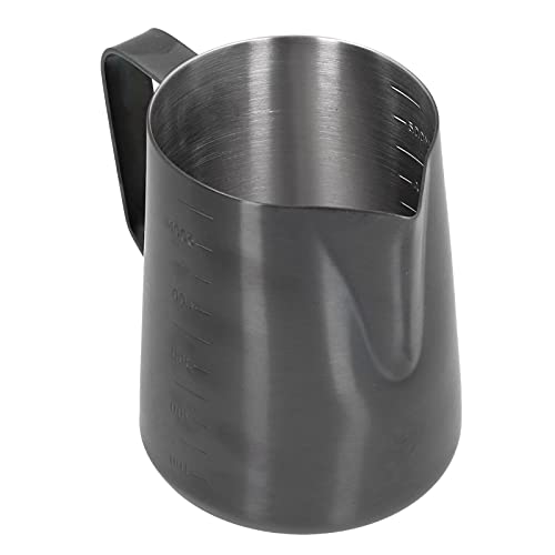 Jarra de café para espumar leche de 600 ml hecha de acero inoxidable resistente 3