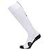 Barrageon 1 Par Calcetines de Fútbol Deportes al Aire Libre Suela Extra Gruesa de Medias de Fútbol Mujer/Hombre Niños/Niñas para Hockey, Rugby, Lacrosse, Baloncesto& Otros Deportes Blanco-L