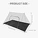GMBYLBY Portables Double Camping Curtain with Bottom Meshes Curtain Bed for Outdoor Hiking Backpacking Travel Double Layers Camping Bed Net with Storage Pouches