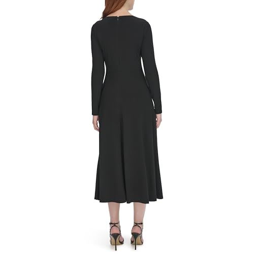 Tommy Hilfiger Women's Long Sleeve V-Neck Side Drape Dress4