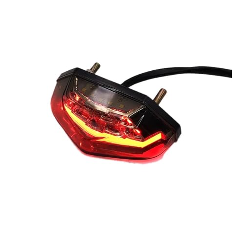 Luz trasera moto evita colisiones traseras con indicadores de señal universales 12V