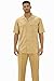 Stacy Adams Men's Linen Shirt Pant Set (LARGE/36, Khaki)