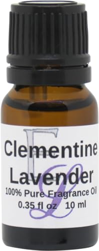 Clementine Lavender Fragrance Oil by Eclectic Lady, 10 ml Premium, Long Lasting Diffuser Oils, Aromatherapy