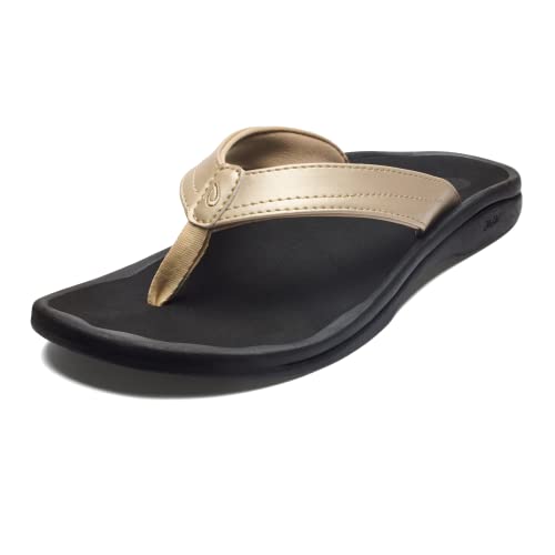 Image of OLUKAI Ohana Women's Sandals, Water Resistant Flip Flops with Arch Support, Lightweight Comfort for Beach & Travel, Enhanced Traction for Wet Surfaces