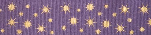 Berisfords Polyester Ribbon, Mulberry/Gold, 25mm x 20m