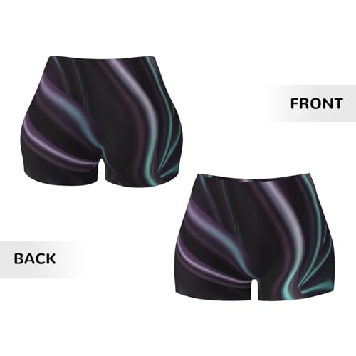 Technology Background Pattern Sports Shorts, high Elastic Slim Fitness Pants, Suitable for Yoga/Leisure/Daily wear3