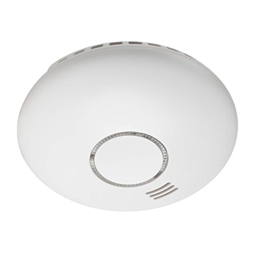 Rauchwarnmelder Funk mit Hitzewarnmelder, DIN EN 14604 Zertifiziert, fotoelektrischer Rauchmelder vernetzbar