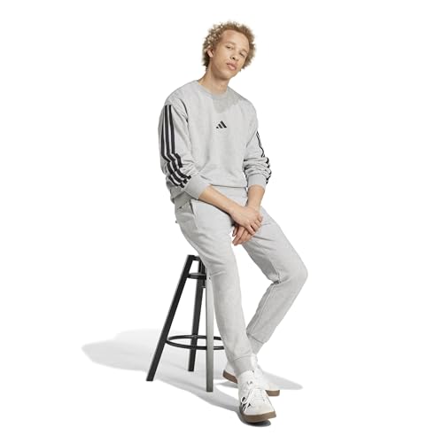 adidas Herren Essentials Big Logo French Terry Pants, medium Grey Heather/Black, XL – Ansicht 5