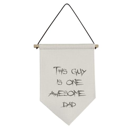 Drapeau en toile Dad Father's avec finitions artisanales durables