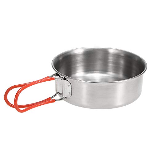 Nishore 2 Pcs Tigelas De Aço Inoxidável para Placas de Jantar de Cozinha Ao Ar Livre de Acampamento