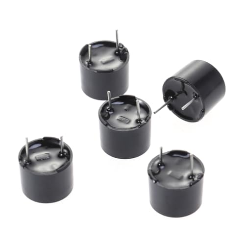 NAMOARLY 5 Pcs Sound Beeper Sound Buzzer Electric Buzzer 12mm Alarm Buzzer Alarm Black