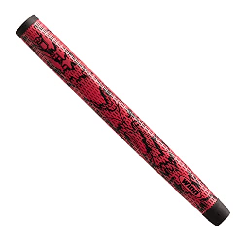 Winn DriTac X Midsize Pistol Putter Golf Grip, Red/Black, Model:68DTX-RDB