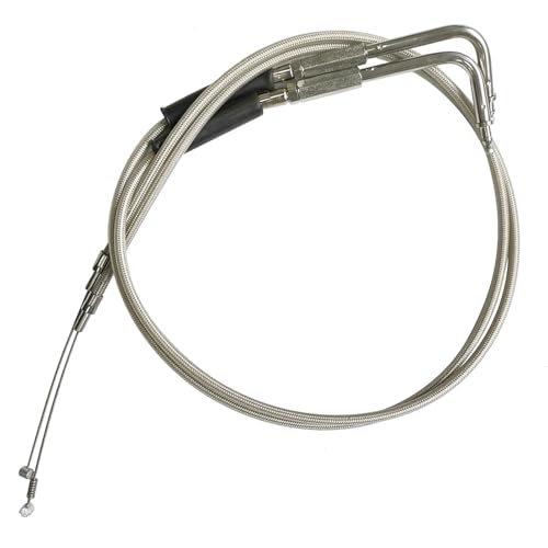 Câble d'accélérateur 80 cm haute résistance pour Sportster XL883 XL1200 finition noire