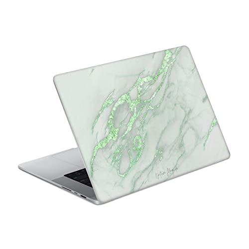 Autocollant marbre vert pour MacBook Pro 16 A2485 skin élégant pour le bureau et café