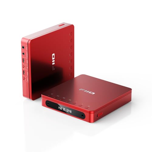 Image of FiiO DM13 Multifunctional Portable Stereo CD Player with Long-Lasting Battery, Supports USB Ripping, Optical /coaxial /3.5mm /4.4mm outputs (Red Bluetooth) | USB CD Ripping, Optical and Coaxial Digital Outs, 3.5mm and 4.4mm Headphone Outputs, Bluetooth Aptx and Aptx HD, ≥10h Battery
