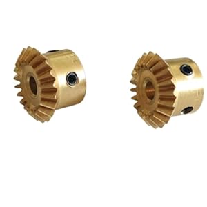 Mfupr 2 szt. Mosiężne Przekładnie Stożkowe 1M 25T