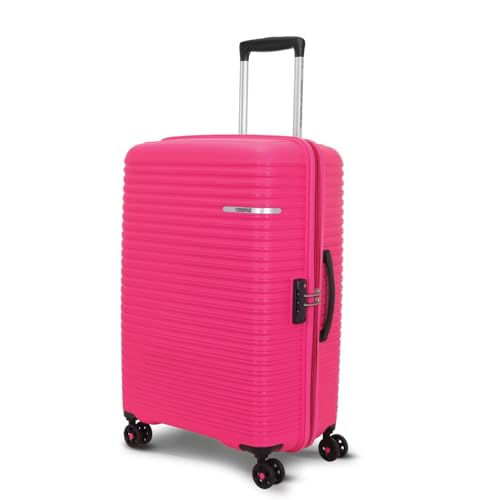 Image of American Tourister Liftoff+ | Medium Size Check-in Trolley Bag (67 cm) for Travel | 360 8 Wheel Travel Luggage | Hard Case Polypropylene (PP) Suitcase | Mounted TSA Lock | Berry Blast