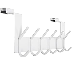 Dseap JT23F Türhakenleiste Edelstahl Weiß 6 Haken