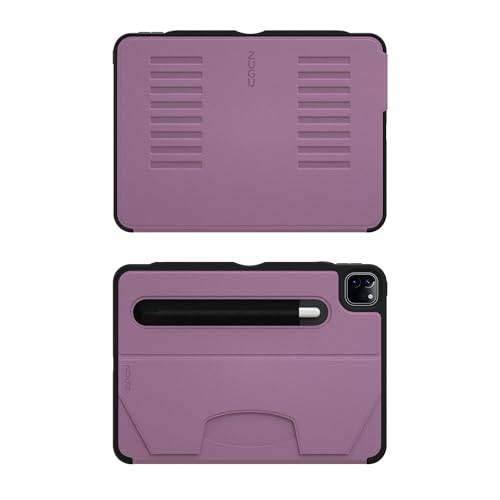 Image of Zugu Case for iPad Pro 11 (M4 /M5) 2024 /2025, Slim Protective Cover with Apple Pencil Holder, Auto Wake /Sleep, Multiple Viewing Angles, iPad Pro 11 Inch Cover, Phone Protector, Berry Purple