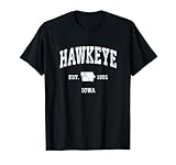 Hawkeye Iowa IA Vintage Athletic Sports Design T-Shirt