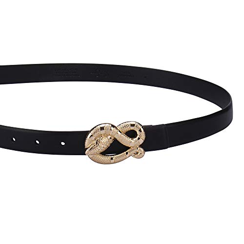 Jessica Simpson Women's Fashion Snake Buckle Belt3